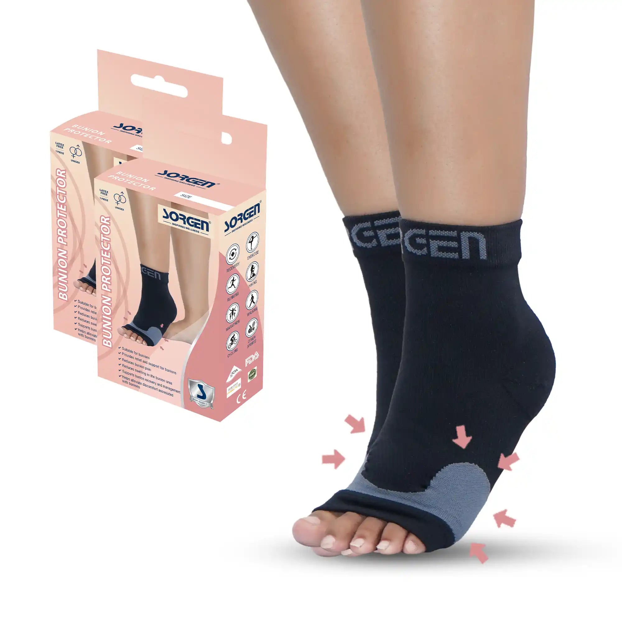 compression socks after bunion surgery