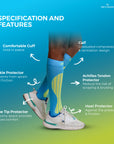 Sorgen® Compression Sports Socks Neon Blue