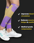 Sorgen® Performance Calf Sleeves Energetic Purple