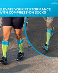 Sorgen® Compression Sports Socks Neon Blue