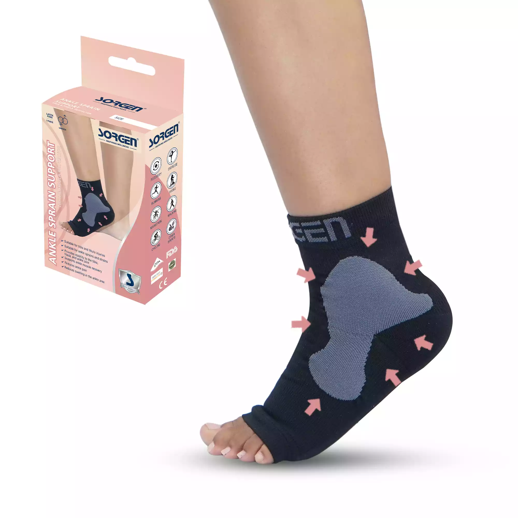 ankle guard for sprained ankle