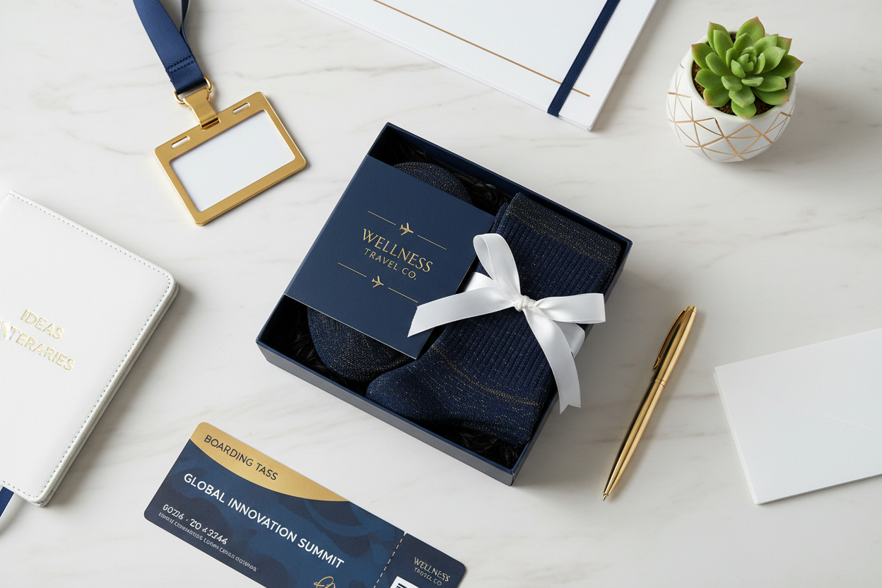 The Gift of Wellness: Why Premium Travel Socks are the Ultimate MICE Accessory.