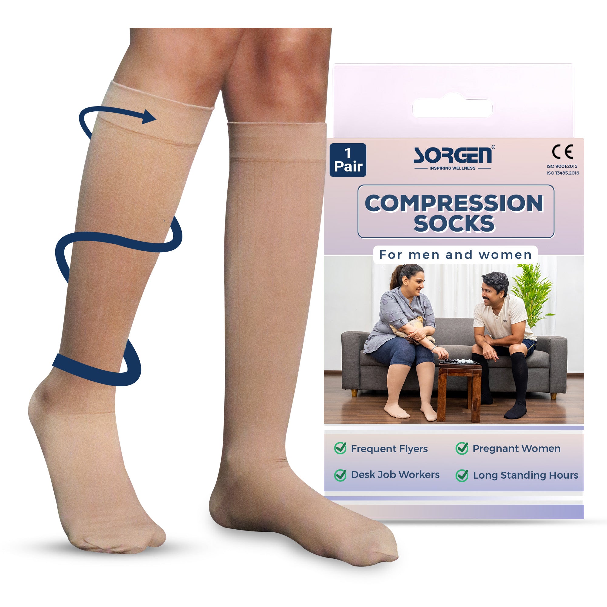 Sorgen® Premium Microfiber Compression Socks - Sorgen.Co