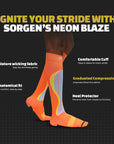 Sorgen® Compression Sports Socks Neon Orange