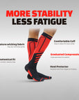 Sorgen® Compression Sports Socks Red Velocity