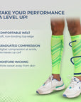 Sorgen® Performance Calf Sleeves Neon Green