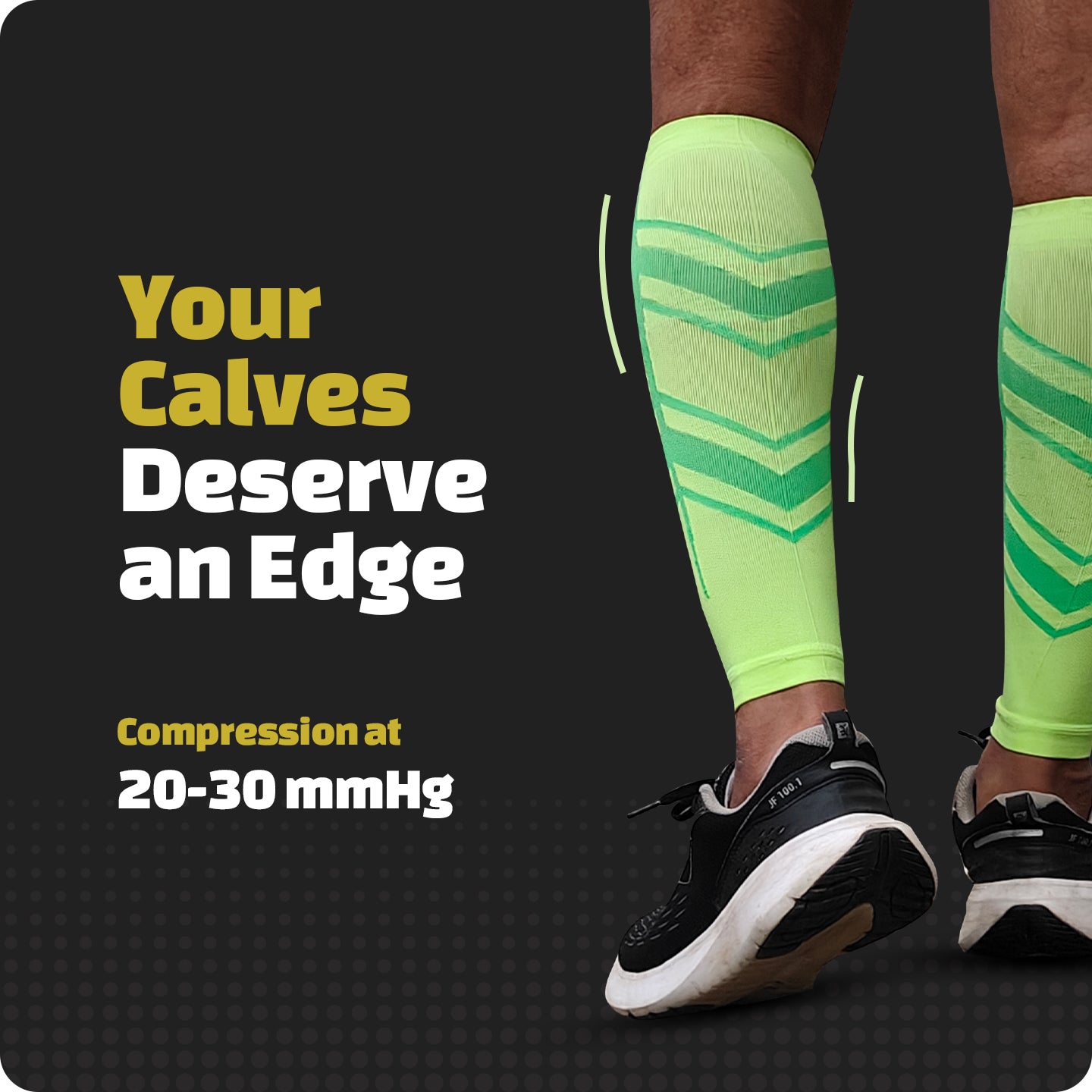 Sorgen® Performance Calf Sleeves Neon Green