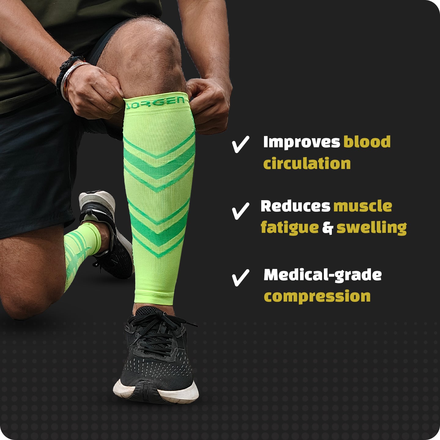 Sorgen® Performance Calf Sleeves Energetic Purple