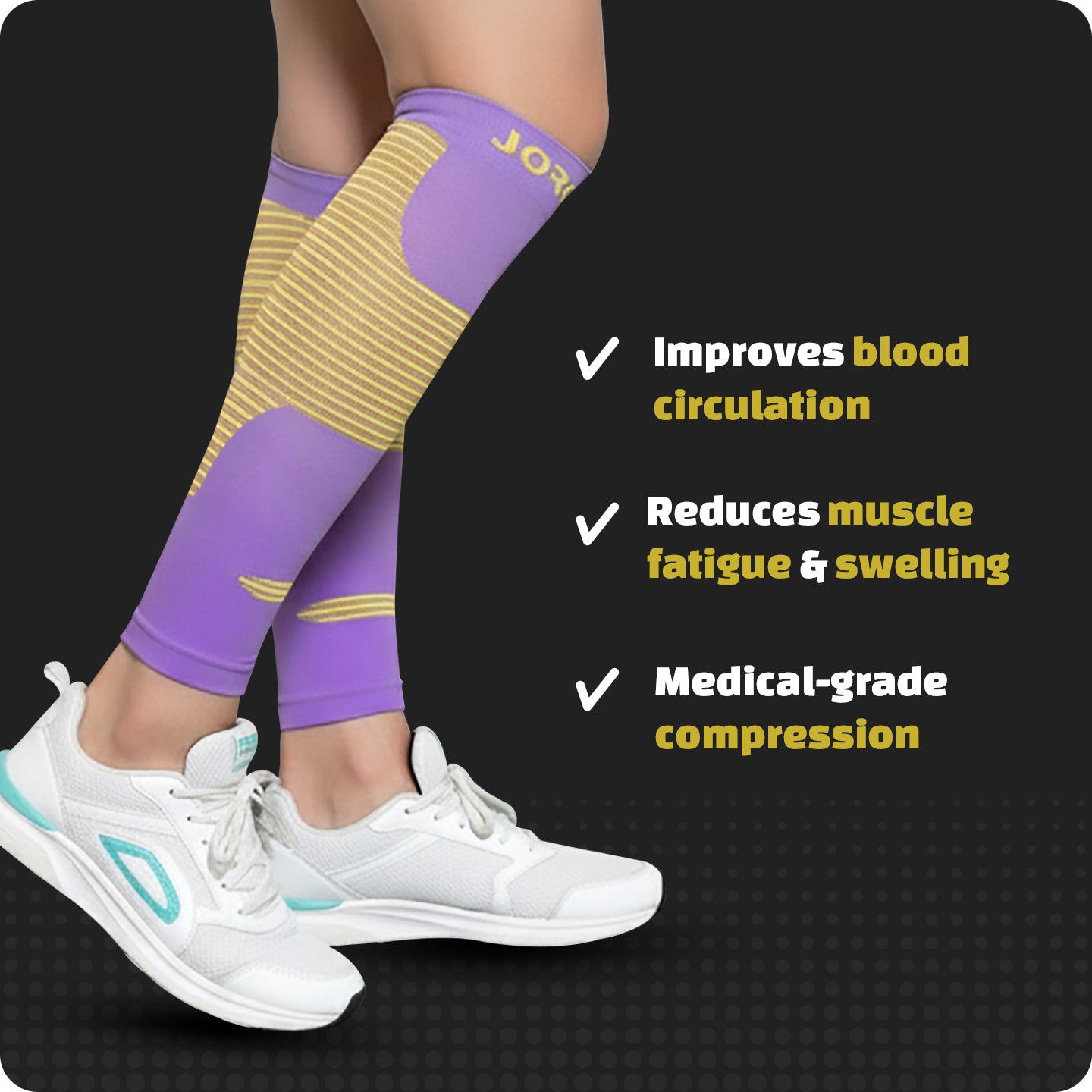 Sorgen® Performance Calf Sleeves Energetic Purple