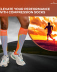 Sorgen® Compression Sports Socks Neon Orange