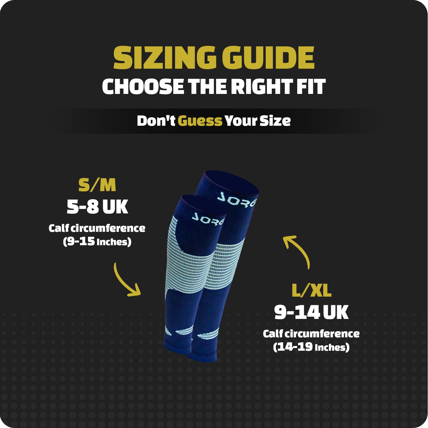 Sorgen® Performance Calf Sleeves Navy Blue