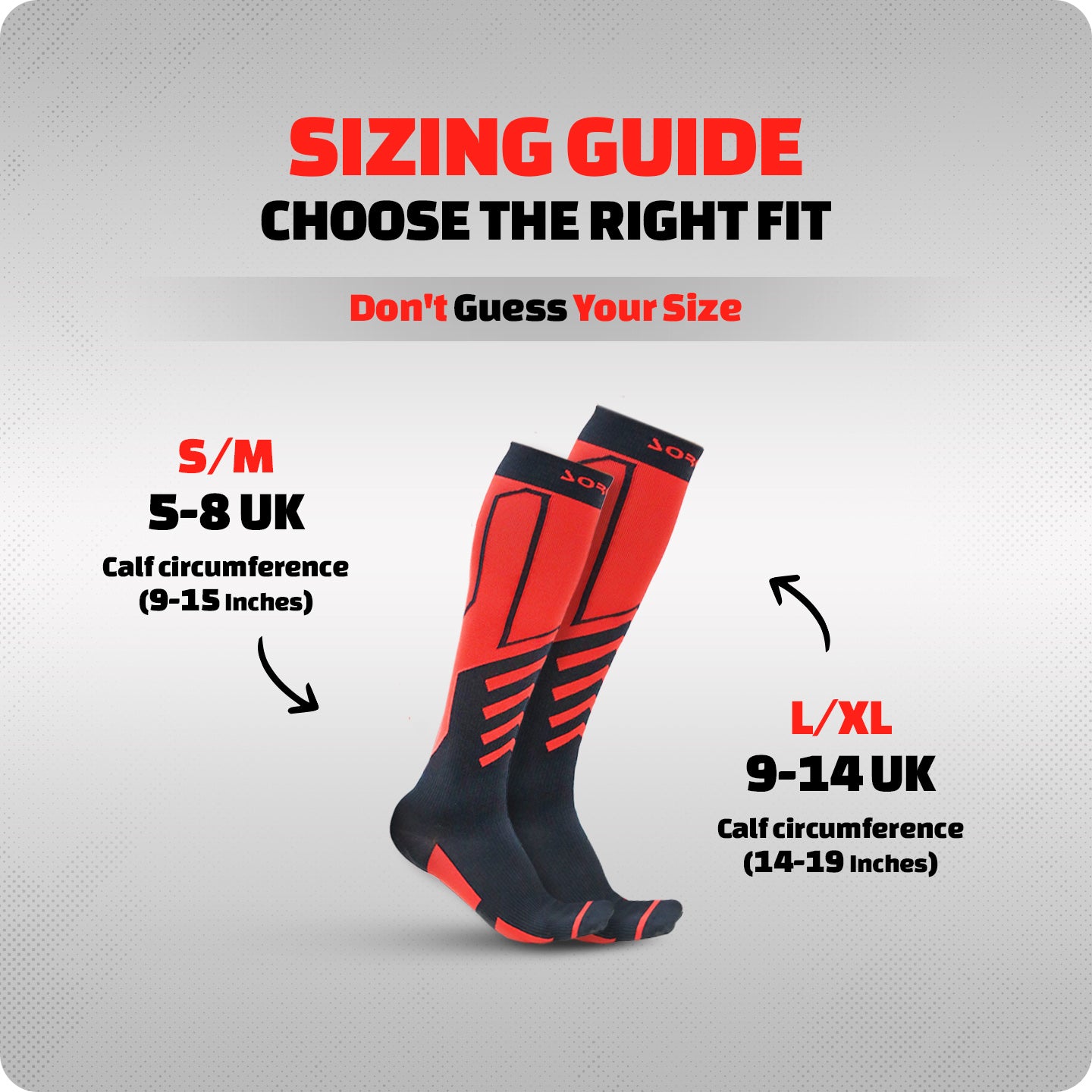 Sorgen® Compression Sports Socks Red Velocity