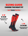 Sorgen® Compression Sports Socks Red Velocity