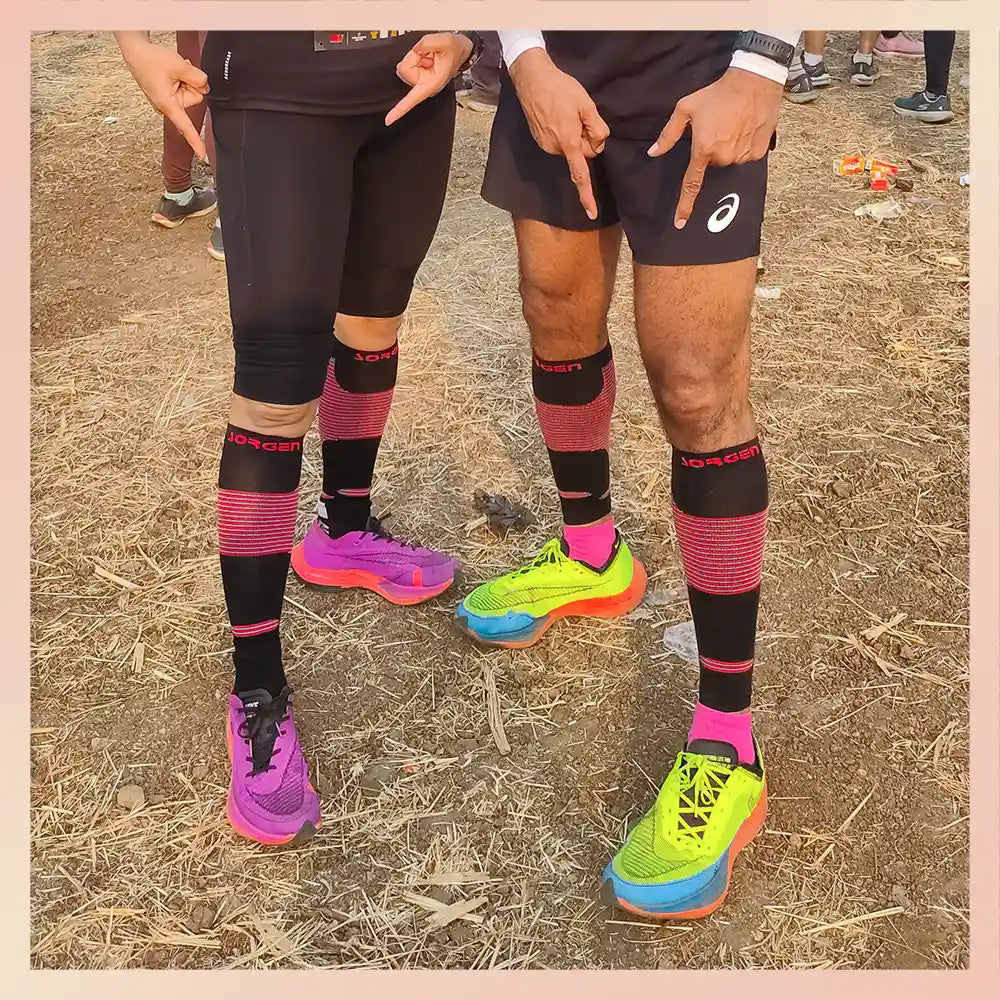 Calf Compression Sleeve for Men & Women, Best Footless Socks for Runners  Calves & Leg Cramps, Shin Splints Circulation Remedy, Support Stockings,  Running Gear Basketball Lycra tights, Free Ebook : : Health