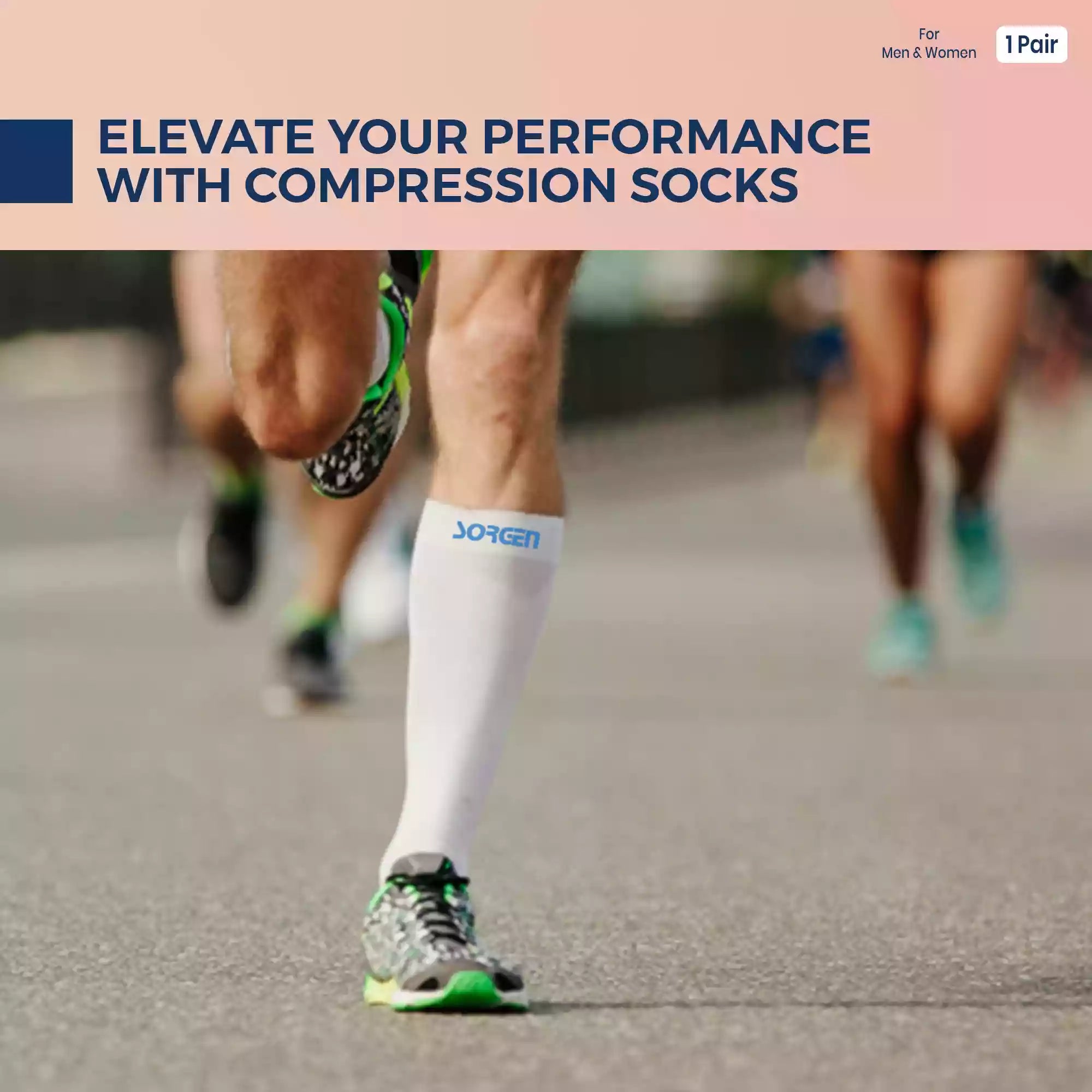 Sorgen® Compression Sports Socks or Athletic Socks