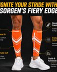 Sorgen® Performance Calf Sleeves Orange Blaze