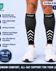 Sorgen® Copper Infused Graphite Black Calf Sleeves  | Travel | Maternity | For Everyday Wear (Copy)