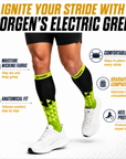 Sorgen® Compression Sports Socks Electric Green