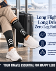 Sorgen® Copper Infused Graphite Black Calf Sleeves  | Travel | Maternity | For Everyday Wear (Copy)