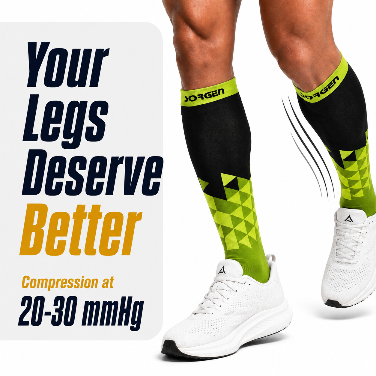 Sorgen® Compression Sports Socks Electric Green