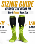 Sorgen® Compression Sports Socks Electric Green