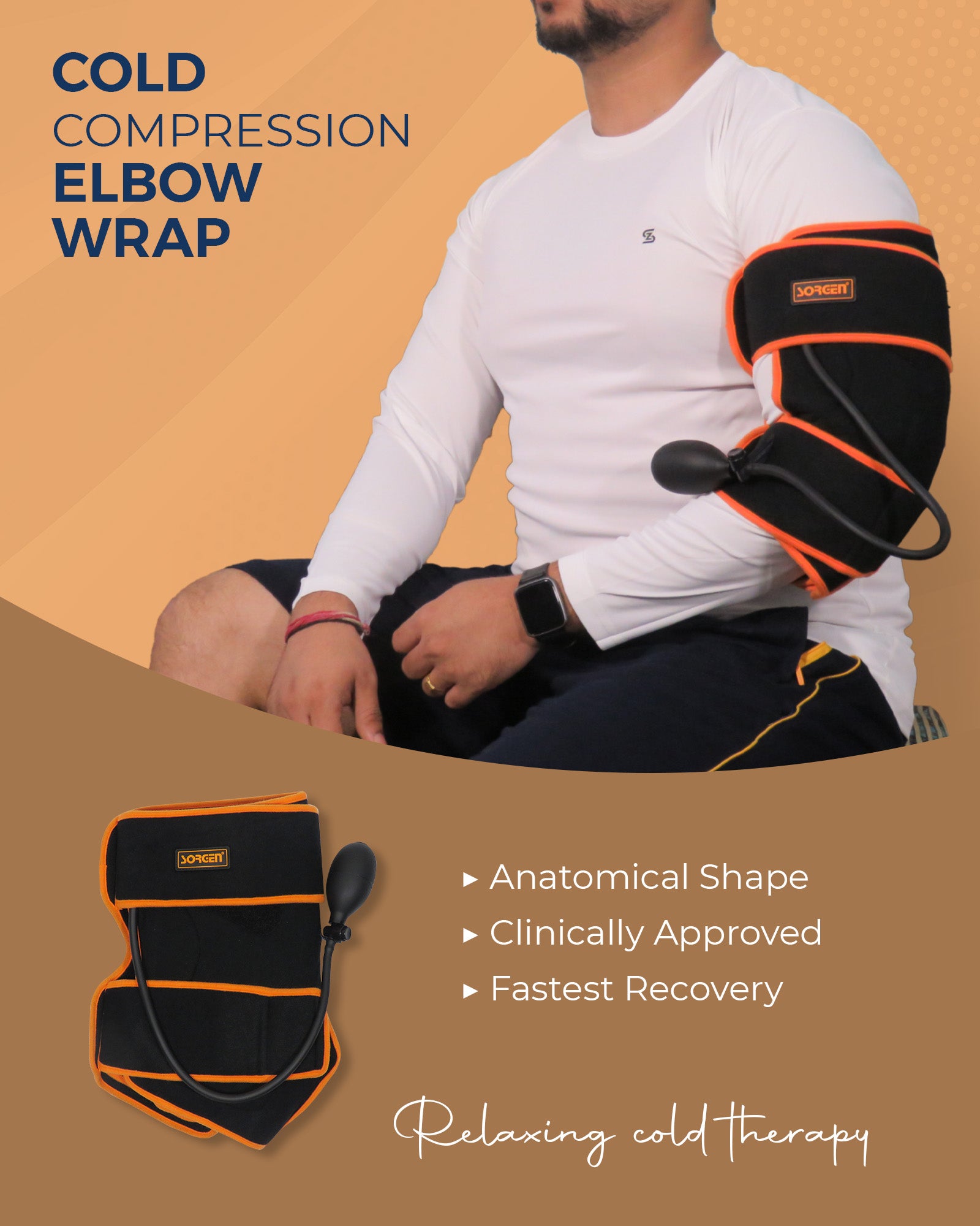 elbow ice compression wrap
