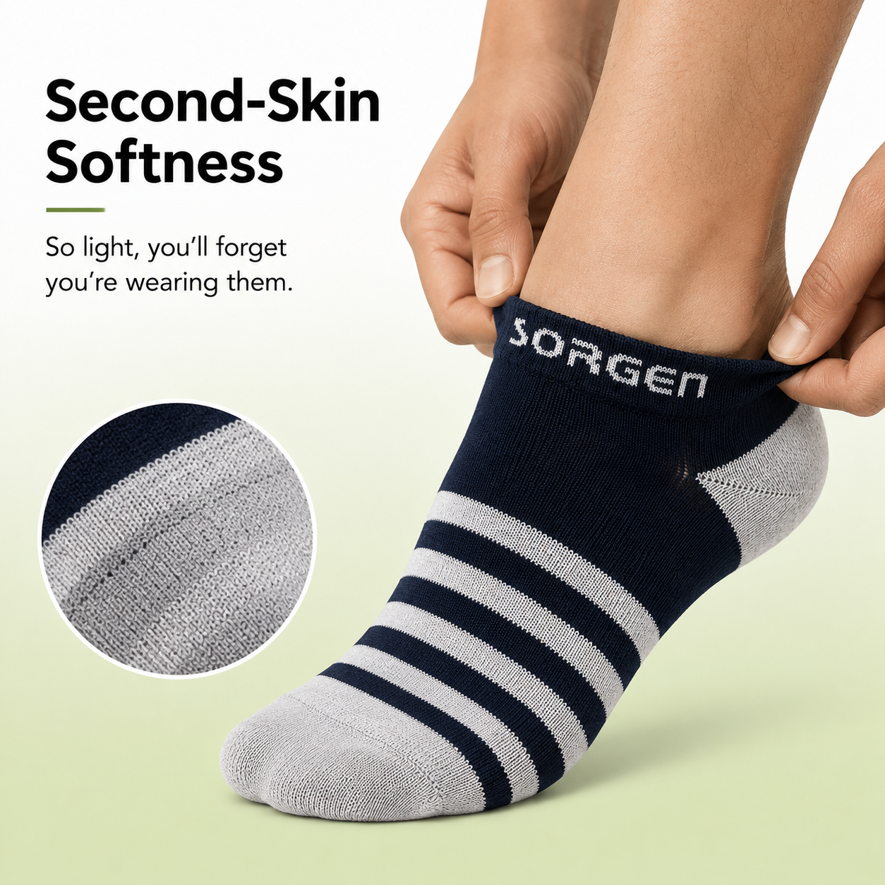 Sorgen Bamboo Comfort Ankle Socks | Non-Compression