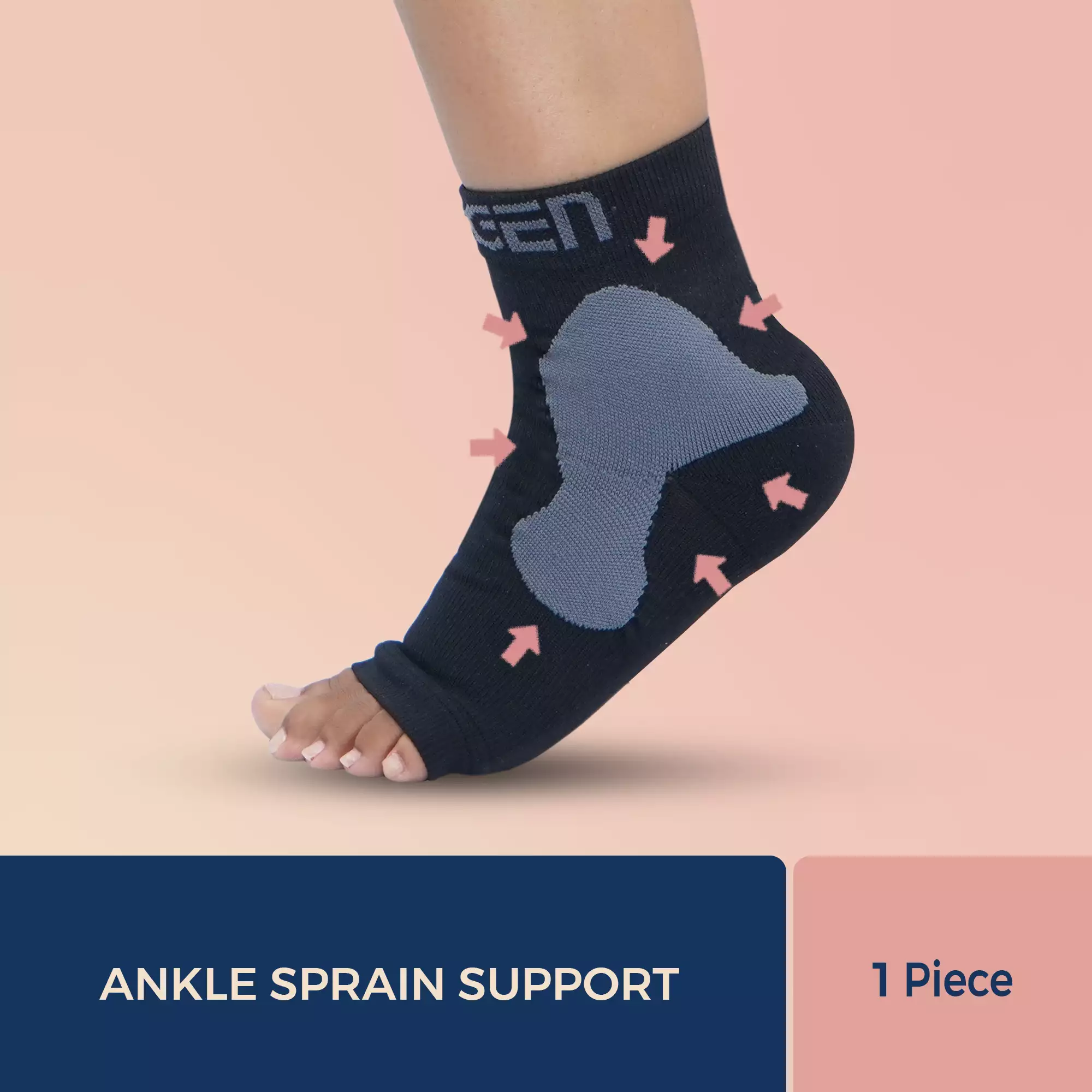 Sorgen Compression Compression Ankle Sleeve | Ankle Socks for Plantar  Fasciitis, Arch Support, Foot & Ankle Swelling, Achilles Tendon, Heel Pain