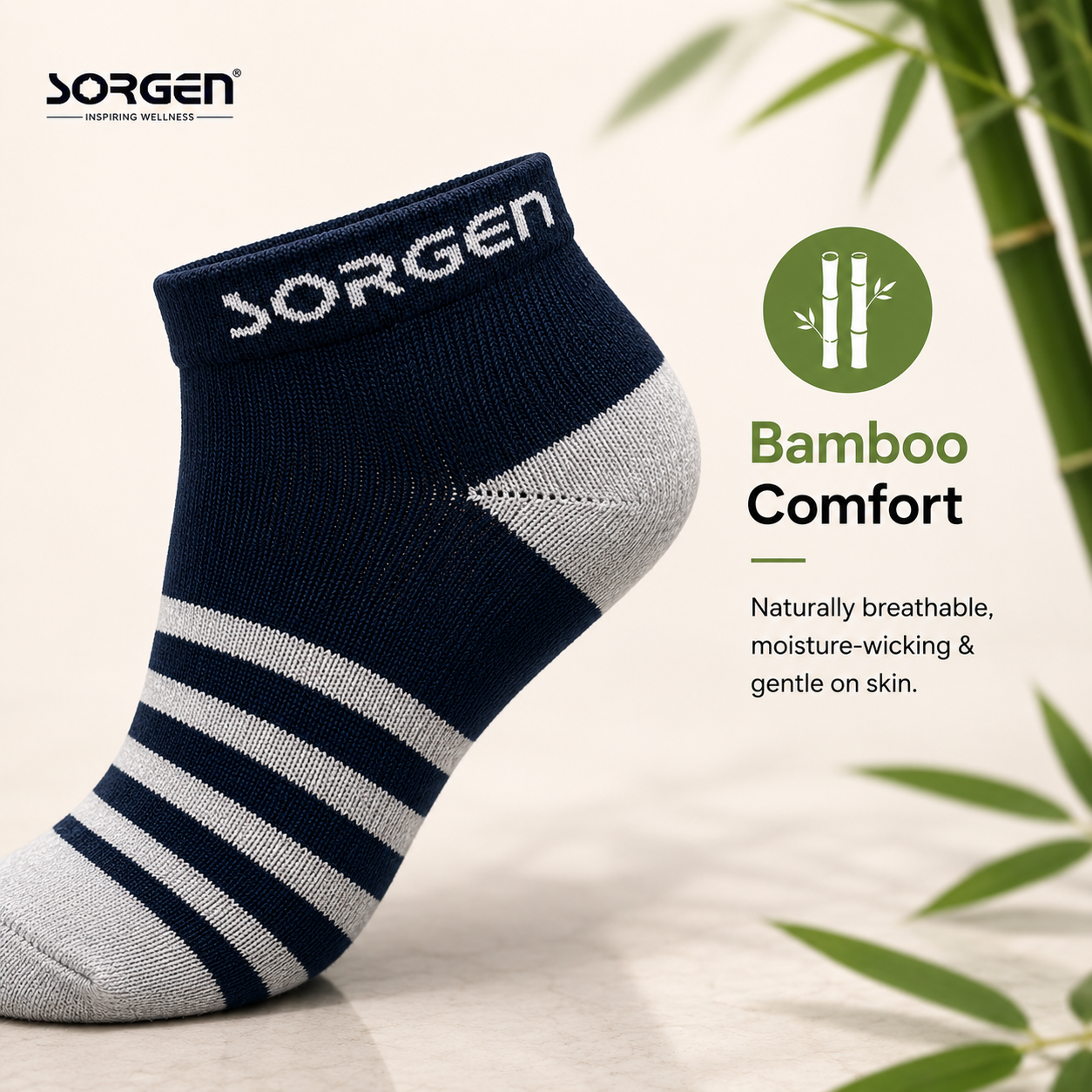 Sorgen Bamboo Comfort Ankle Socks | Non-Compression