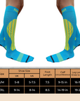 Sorgen® Compression Sports Socks Neon Blue