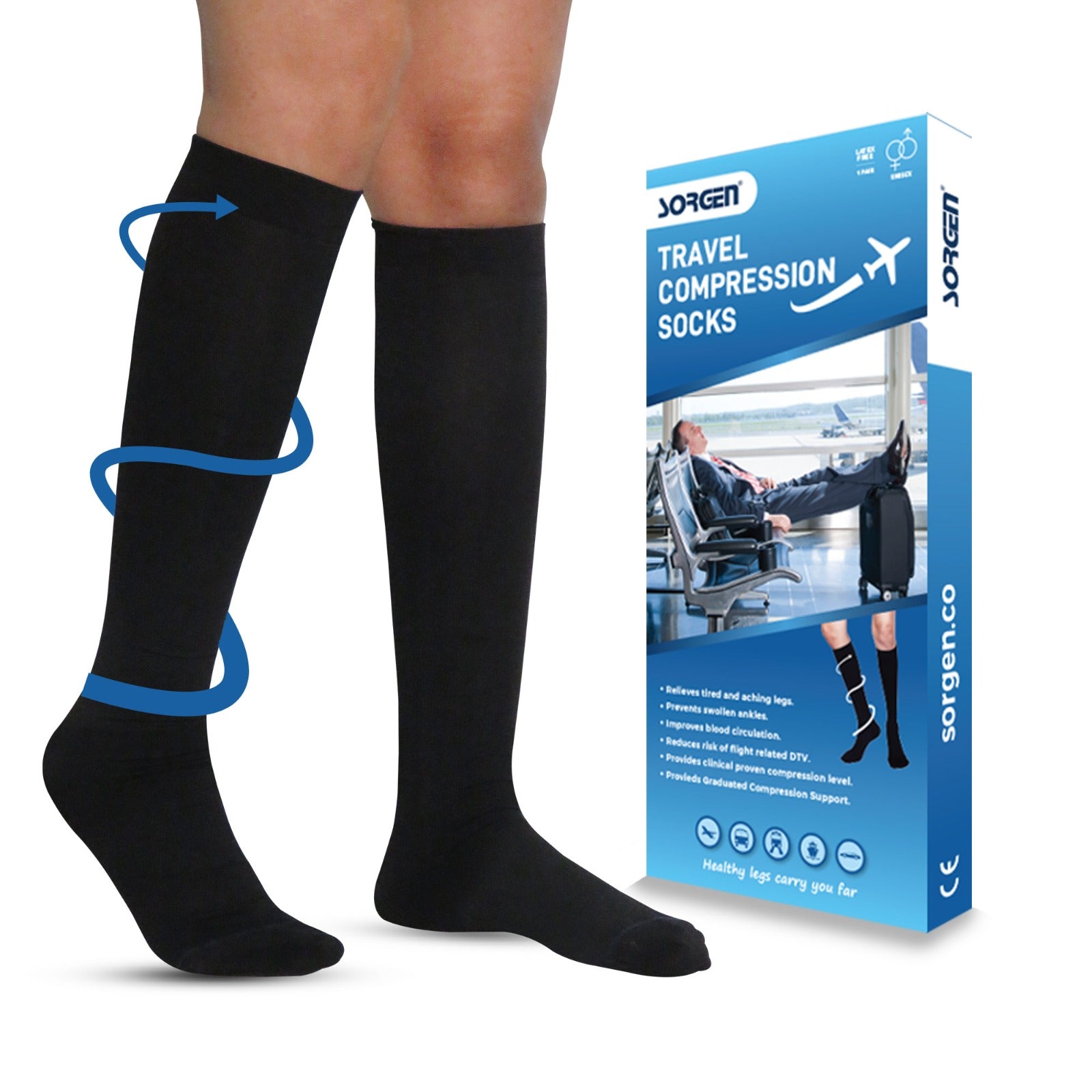 Sorgen® Lycra Compression Socks For Travel