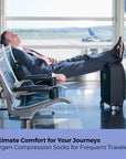 Sorgen® Copper Infused Breezy Blue Compression Socks  | Travel | Maternity | For Everyday Wear