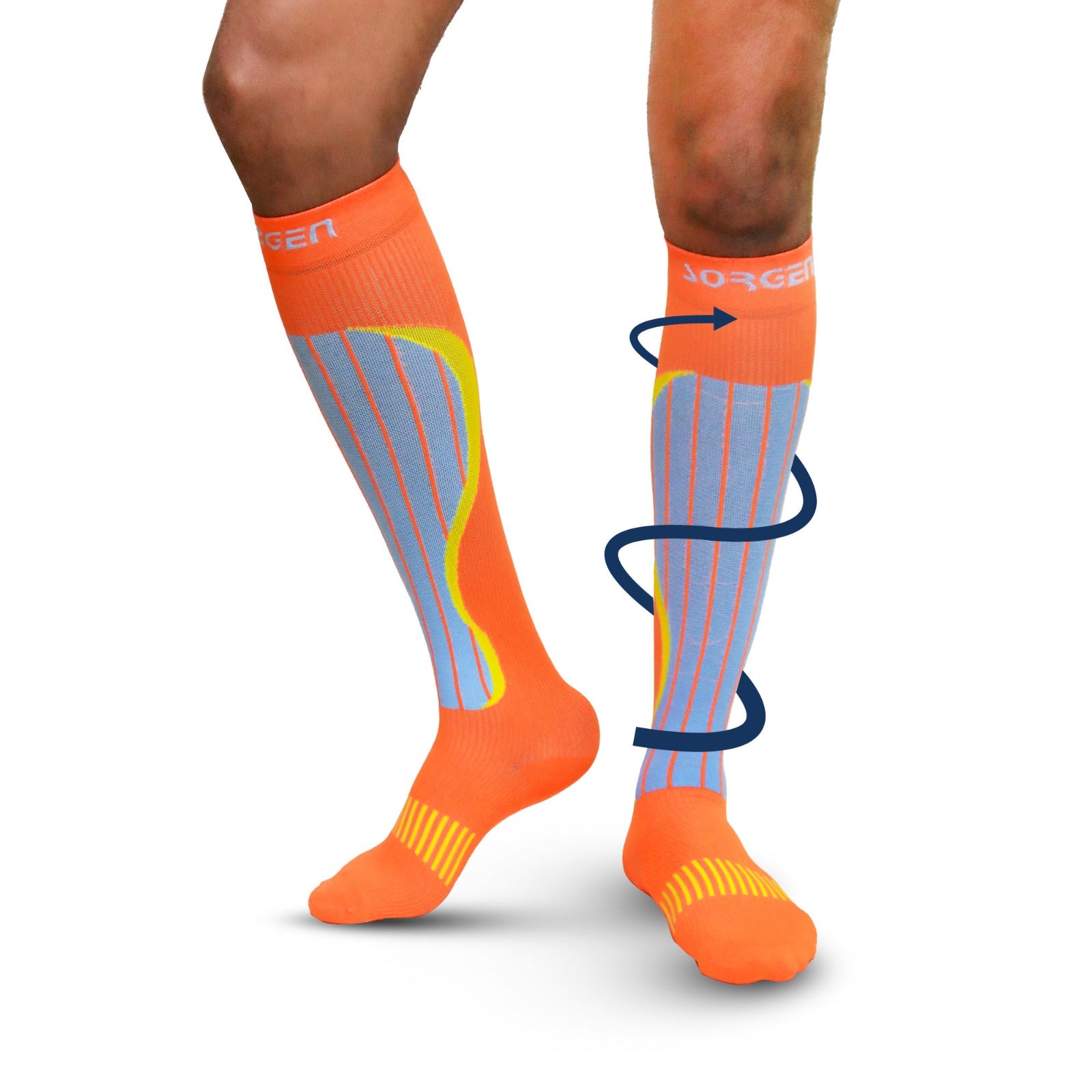 Sorgen® Compression Sports Socks Neon Orange