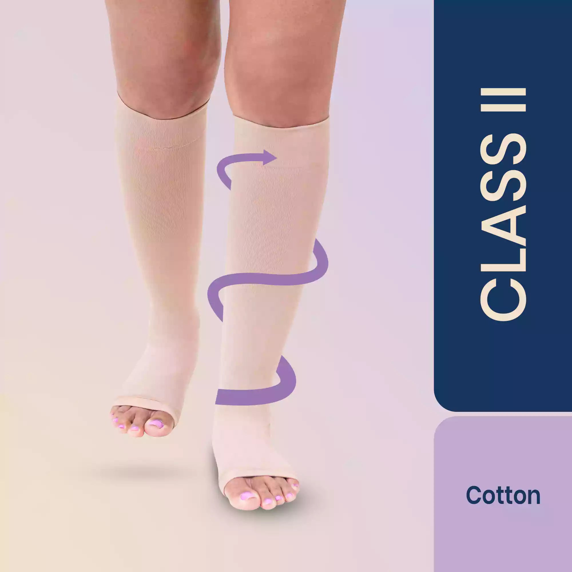 class 2 below knee compression stockings