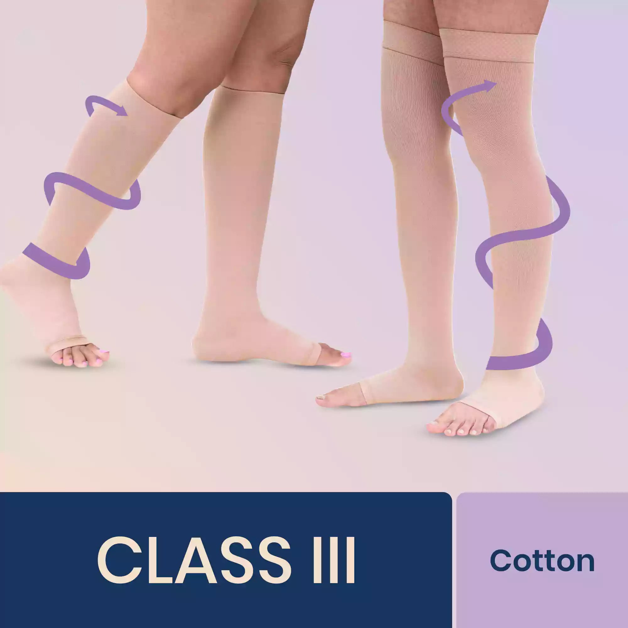 Sorgen Class II Classique Lycra Medical Compression Stockings for Varicose  Veins