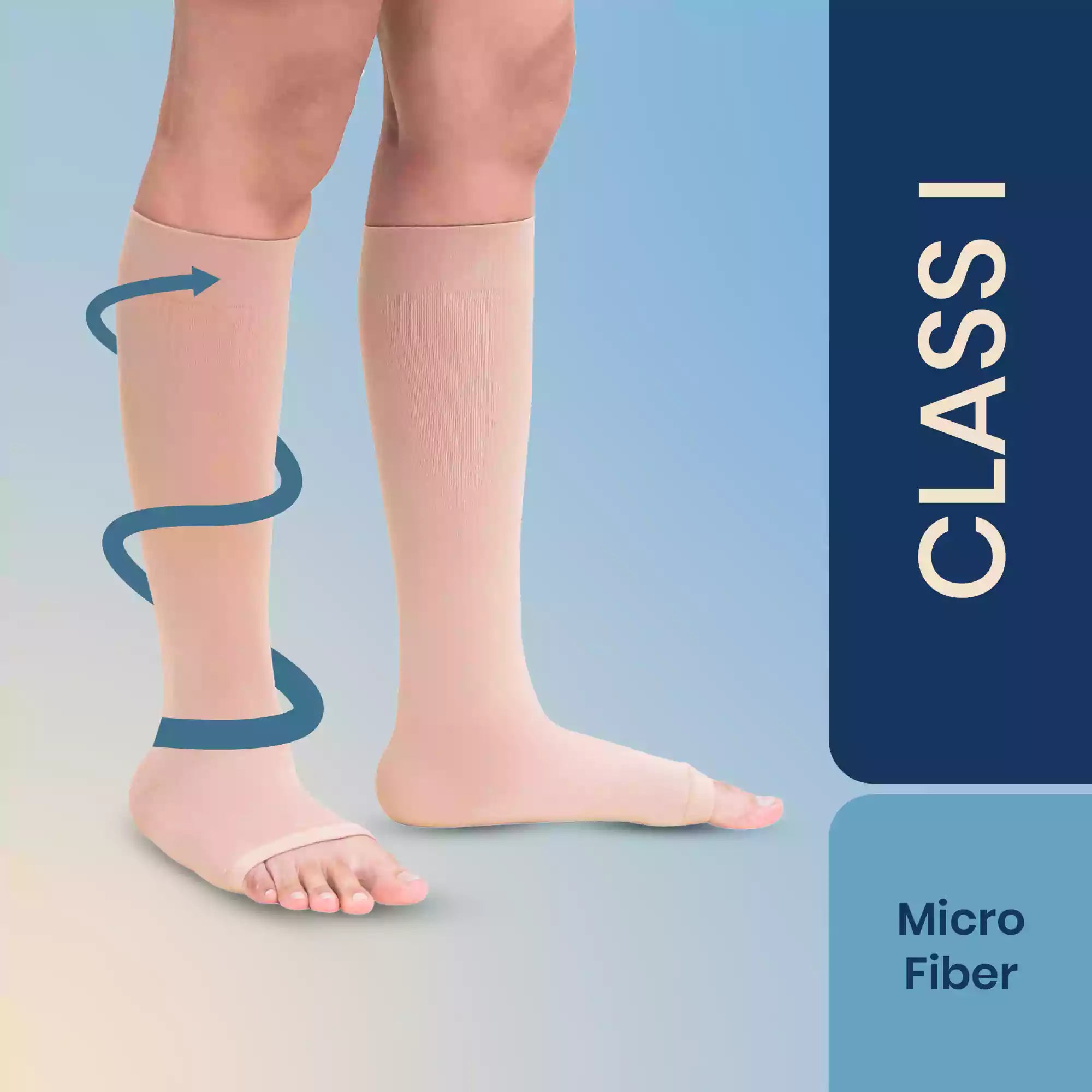 Buy Sorgen Royale (Microfiber) Extra Soft Superior Fabric Medical Compression  Stockings For Varicose Veins Class 1 Knee Length (Large) Online at Best  Prices in India - JioMart.