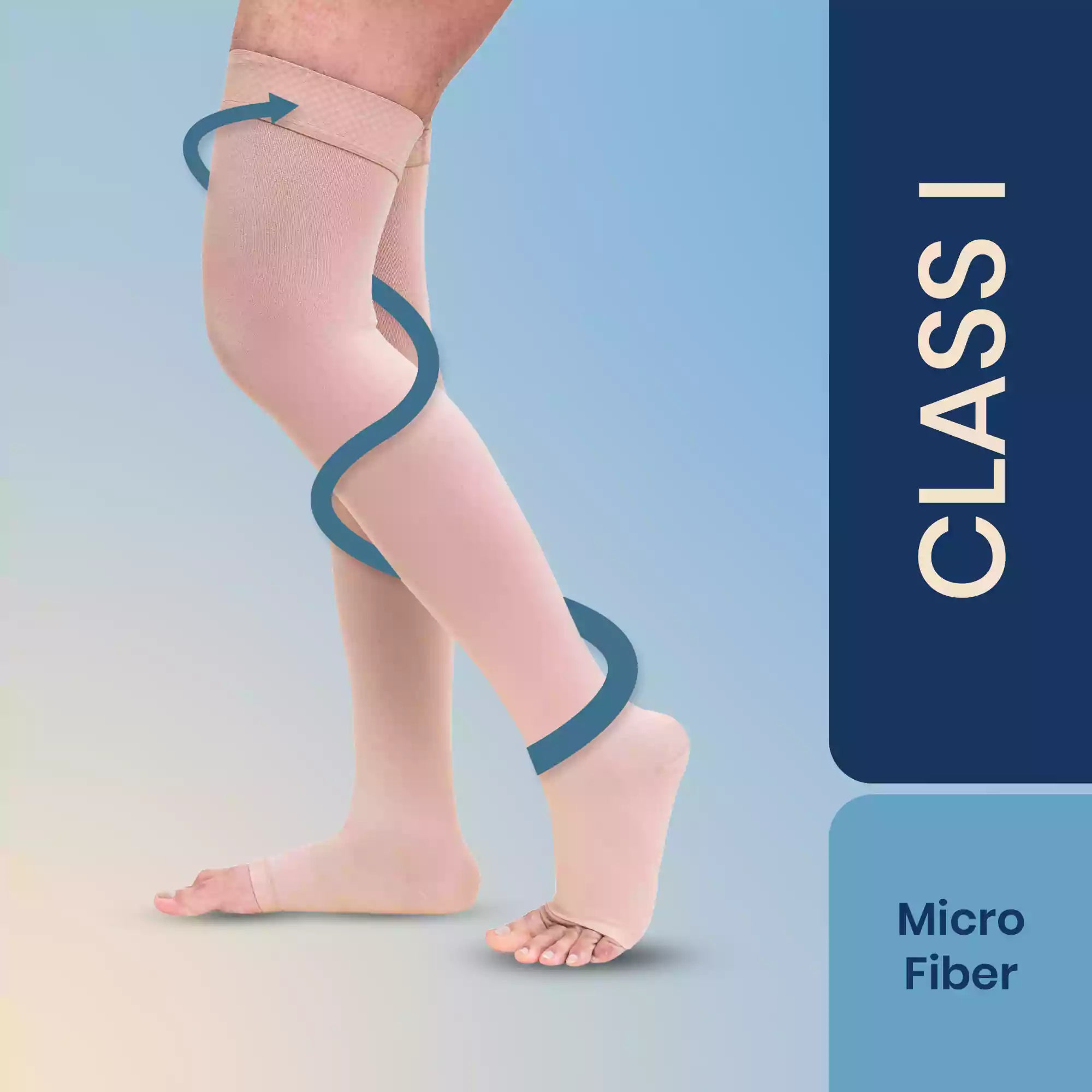 Sorgen Classique (Lycra) Medical Compression Stockings For Varicose Veins  Class 1 Knee Length (Medium)